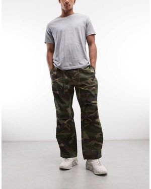 Sixth June Pantalones Con Estampado De Camuflaje Y Cachemir - Gris
