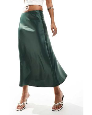 Y.A.S Satin Midi Skirt - Multicolour