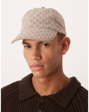 Calvin Klein All Over Emblem Print Cap - White