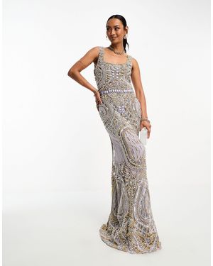 A Star Is Born Square Neck Maxi Dress - White