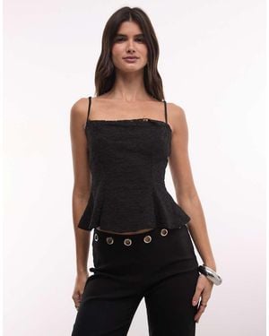 AFRM Ari Lace Structured Cami Top - Black