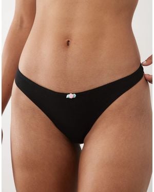 Cotton On String en coton - Noir