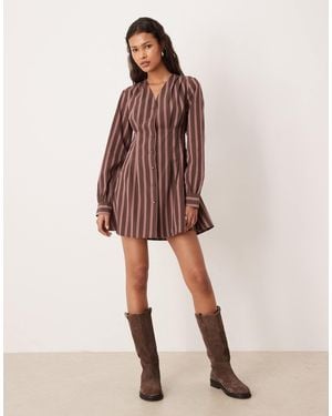 ASOS Cinch Waist Mini Dress - Multicolor