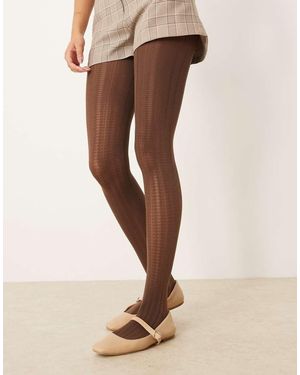 ASOS Panty Met Hartjes En Stippen - Naturel