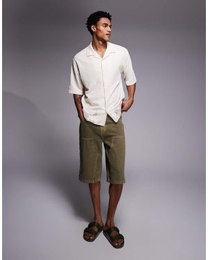 Good For Nothing Pantalones Cortos Vaqueros Holgados Estilo Bermudas De - Gris