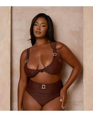 Moda Minx Curve X Alessa Tyrrell-Charles - Marrone