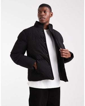 Brave Soul Padded Puffer Jacket - Black