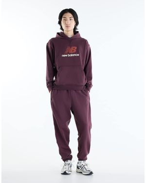 New Balance Athletics Jogger De Rizo Francés En Cherry Leather-Marrón - Morado