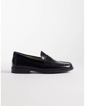 Jack & Jones Leather Penny Loafer - Black