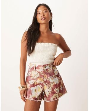 ASOS Petite A Line Short - Red