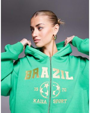 Kaiia Sport – kapuzenjacke - Grün
