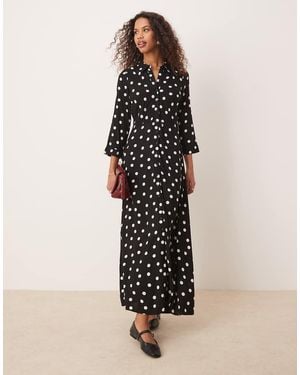 Y.A.S Maxi Shirt Dress - Black