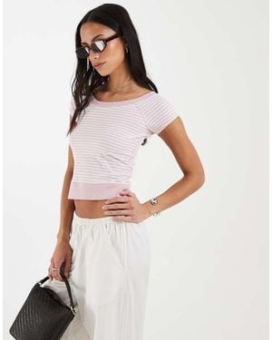 Hollister Scoop Neck Top - White
