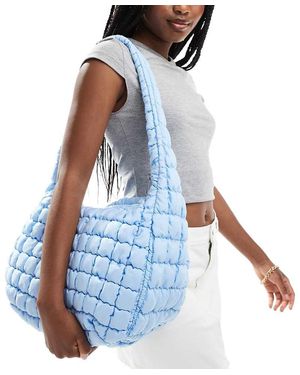 Glamorous Bolso De Hombro Acolchado Extragrande De - Azul