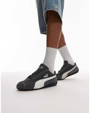 PUMA Speedcat Trainers With Mesh Detail - Black
