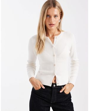Hollister Gilet à boutons dorés - Blanc