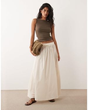 Jdy Pleated Maxi Skirt - Natural