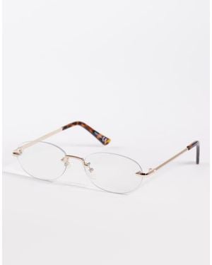 ASOS Rimless Glasses - Natural