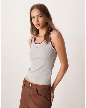 Calvin Klein – sportliches tanktop - Weiß