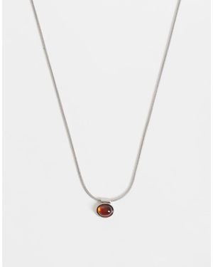 ASOS Collana Con Pendente - Bianco