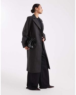 ONLY Oversized Formal Longline Coat - Black