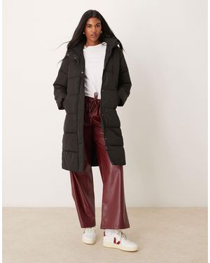 New Look – longline-puffermantel - Natur