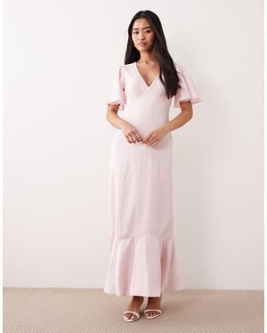 shop denim dresses Women's The Right Impression Medium Wash Cotton Denim Midi Dress | Size: L main image 0