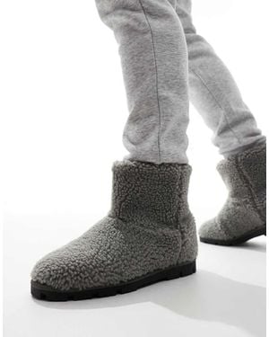 ASOS Slipper Boots - Grey