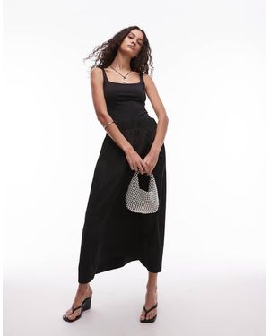 Mango Vormende Bodysuit Met Vierkante Hals - Zwart