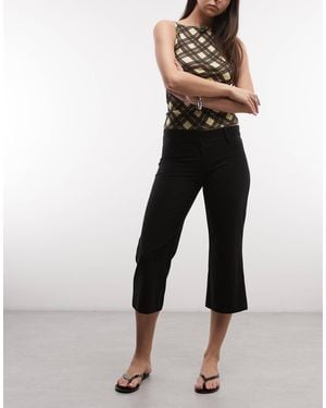 Weekday – elegante cropped-hose - Schwarz
