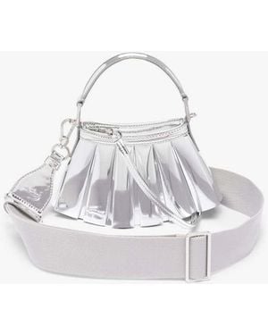 Lacoste Lenglen Mini Leather Logo Bag - White