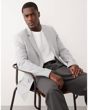 Mango – paris – superschmal geschnittener anzugblazer - Grau