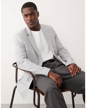 Mango – paris – superschmal geschnittener anzugblazer - Grau