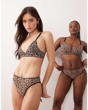 Lemonade Dolls Bralette Van Mesh Met Stretch - Bruin