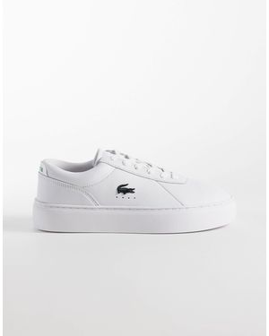 Lacoste Court Thick Sole Logo Trainers - White