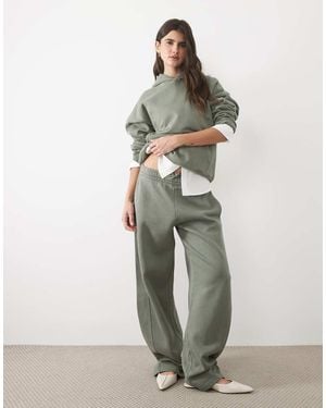 Abercrombie & Fitch Barel Leg jogging Bottoms Co-ord - Green
