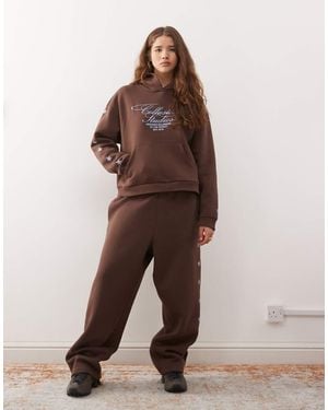 Collusion Star Logo Hoodie - Brown