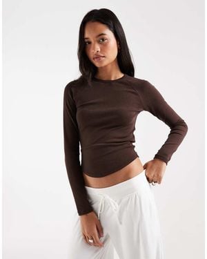 Hollister Long Sleeve Crew Neck T-shirt - Black