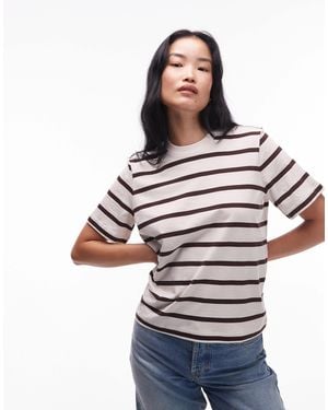 & Other Stories – locker geschnittenes, kurzärmliges t-shirt - Weiß