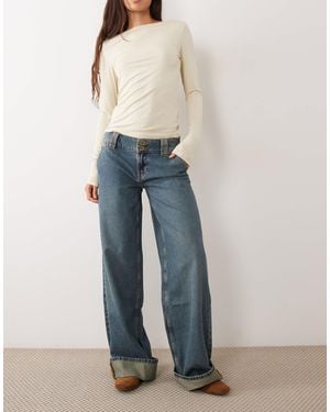 Mango Teen Turn Up Jean - Blue