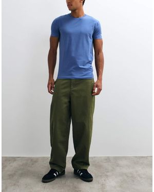 Jack & Jones Pantalones Chinos Rectos En Caqui-Verde - Azul