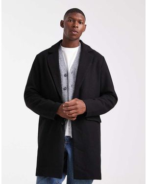 Jack & Jones Cappotto Effetto Lana - Nero