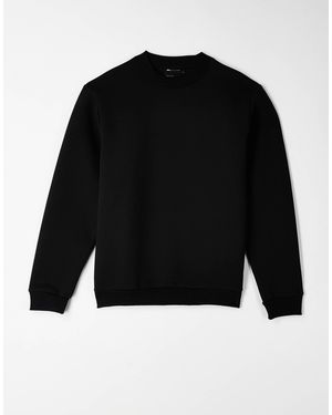 ASOS Sweat-shirt en tissu style néoprène - Noir