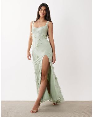 Oh Polly Premium Embellished Corset Dress - White