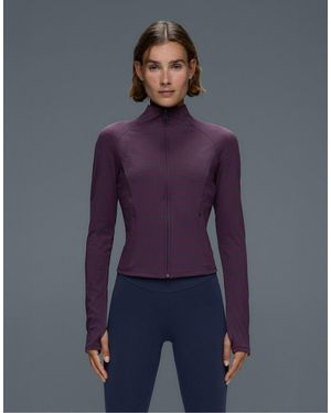Oysho Striped Technical Jacket - Purple