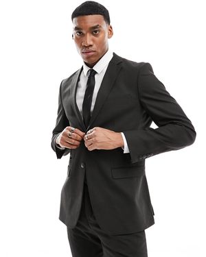 SELECTED Wool Blend Slim Fit Suit Jacket - Black