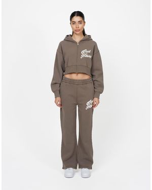 Good For Nothing Flared Joggers - Natural