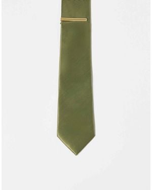 ASOS Satin Tie - Green
