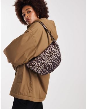 Pieces Sac banane à imprimé léopard - Marron