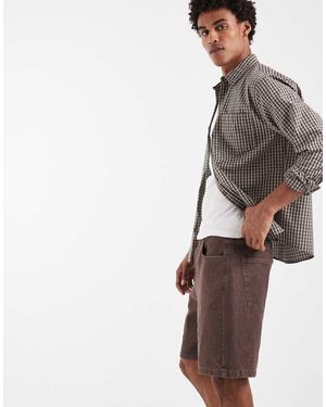 ASOS Losse Denim Jort - Grijs